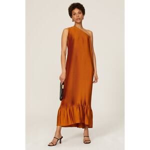 One shoulder pleaded dress - defects